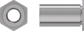 Besajtolható menetes távtartó vékony fémlemezhez TSO típusú