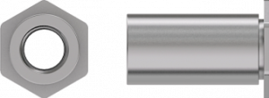 TSO típusú besajtolható menetes távtartó vékony fémlemezhez